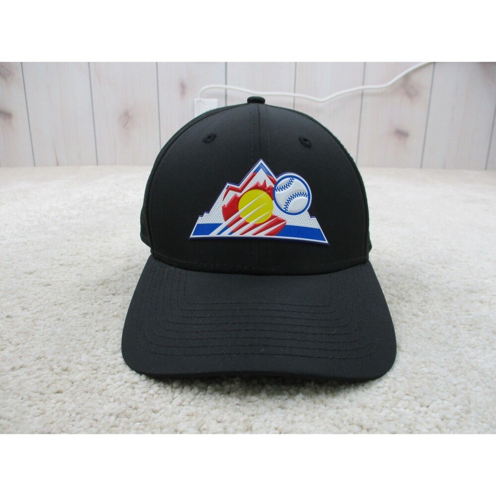 Colorado Rockies Hat Cap Strap Back One Size Black New Era MLB Baseball Mens